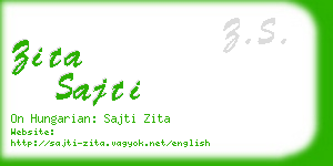 zita sajti business card